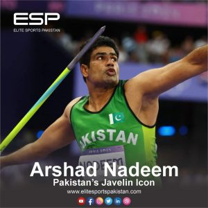 Arshad Nadeem javelin thrower in action